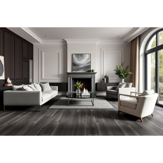 Керамогранит Black Poplar GRS13-01 чёрный тополь 1200x200 Gresse