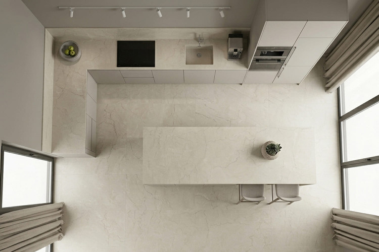 Керамогранит Петра Нежная горчица / Petra delicate mustard Gresse - 1