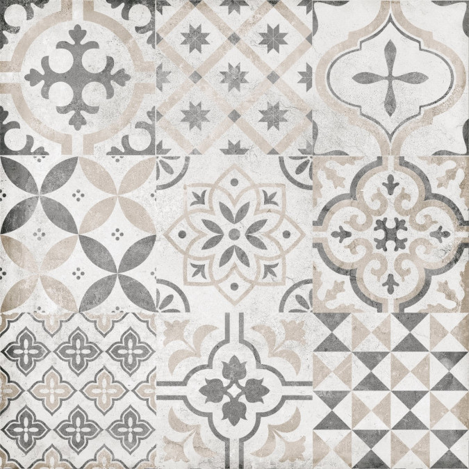 Керамогранит Цемент Стайл 7246-0005 белый 450x450 LB Ceramics - 4