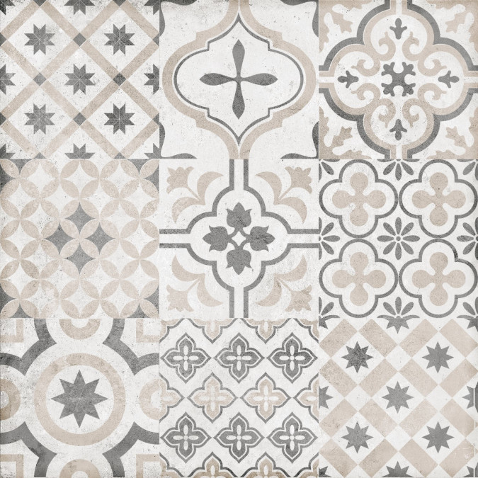 Керамогранит Цемент Стайл 7246-0005 белый 450x450 LB Ceramics - 3