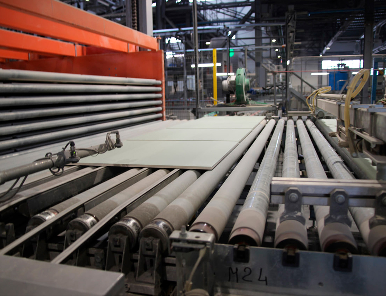 Процесс сушки керамогранитных плиток